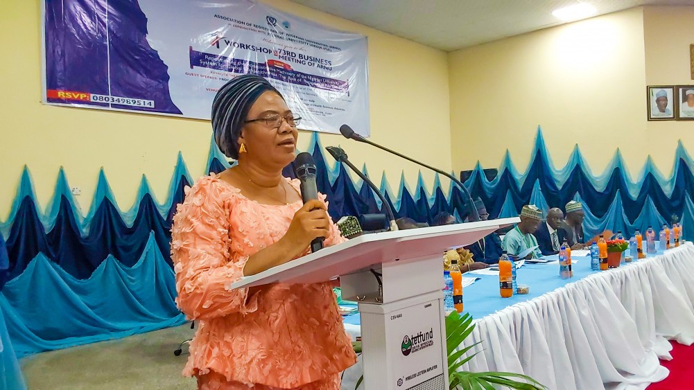Goodwill Message Of The Kogi State Head Of Civil Service Mrs. Hannah O. Odiyo At The 1st Workshop & 73rd Business Meeting Of The Association Of Registrars Of Nigerian Universities (arnu) Held At Ful