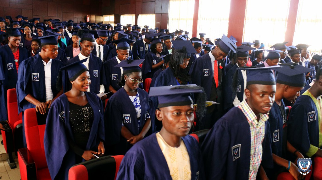 Cross section of the Matriculating Students taking Oath of Allegiance at the 6th Matriculation Ceremony of FUL