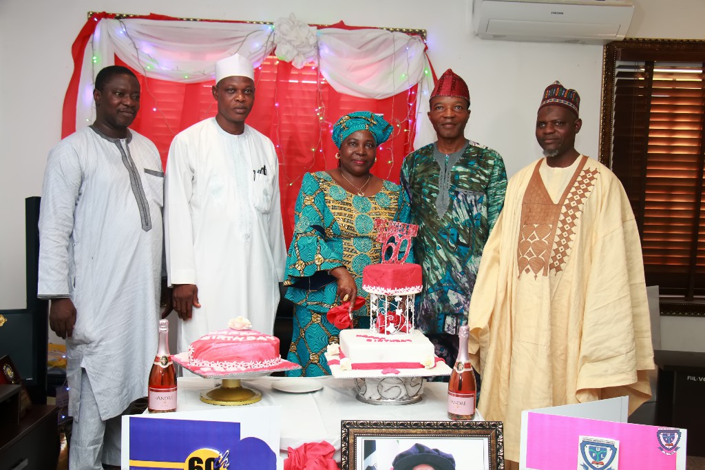 Members of the University Management Celebrating with the Vice-Chancellor, Professor Angela Freeman Miri on her 60th Birthday