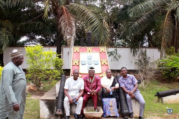 Sightseeing: The Vice-Chancellor, Prof. Angela F. Miri with some participants in one of the tourist sites visited during the 7th Conference and 9th AGM of the Association of West Africa Universities held in Benin Republic