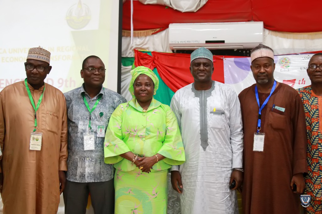 The Vice-Chancellor, Prof. Angela F. Miri in a group photograph at the 7th Conference and 9th AGM of the Association of West Africa Universities held in Benin Republic