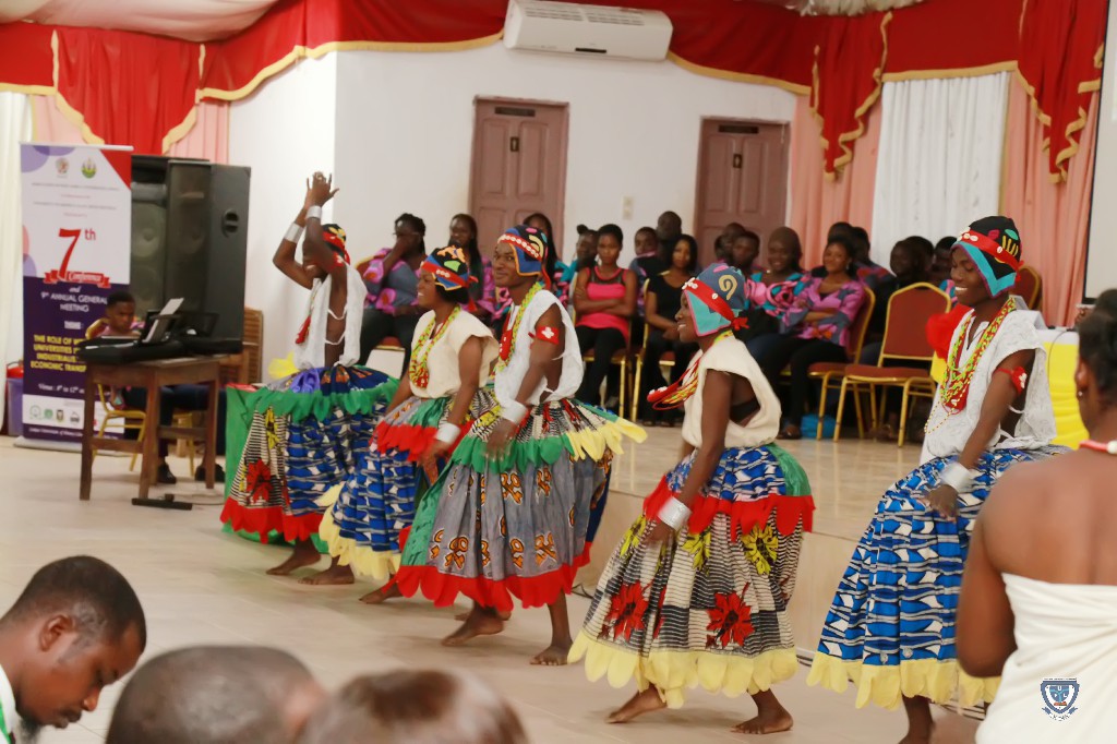 Cultural Troupe at the Opening Ceremony of the 7th Conference and 9th AGM of the Association of West Africa Universities held in Benin Republic