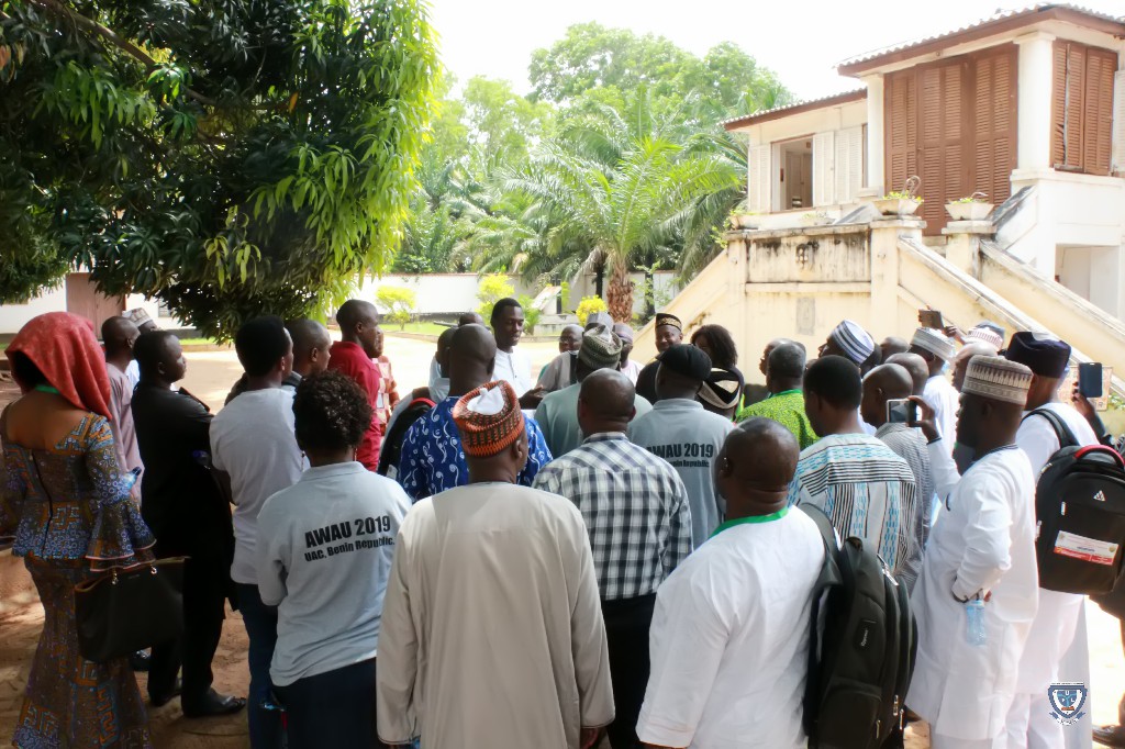 Sightseeing: Some participants in one of the tourist sites visited during the 7th Conference and 9th AGM of the Association of West Africa Universities held in Benin Republic