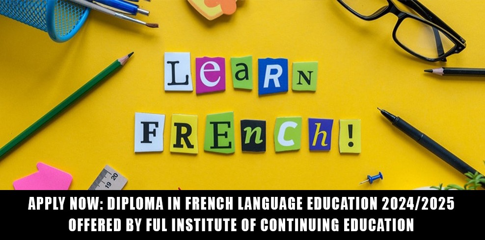 Apply Now For Ful Diploma Programme On French Language Education 2024/2025