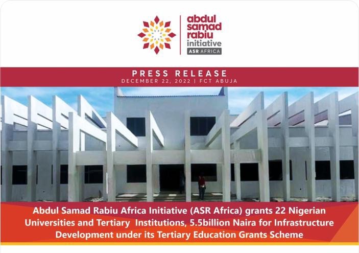 Asr Africa/bua Group Grant: Ful Selected Among Nigerian Universities To Benefit From N5.5 Billion For Infrastructure Development