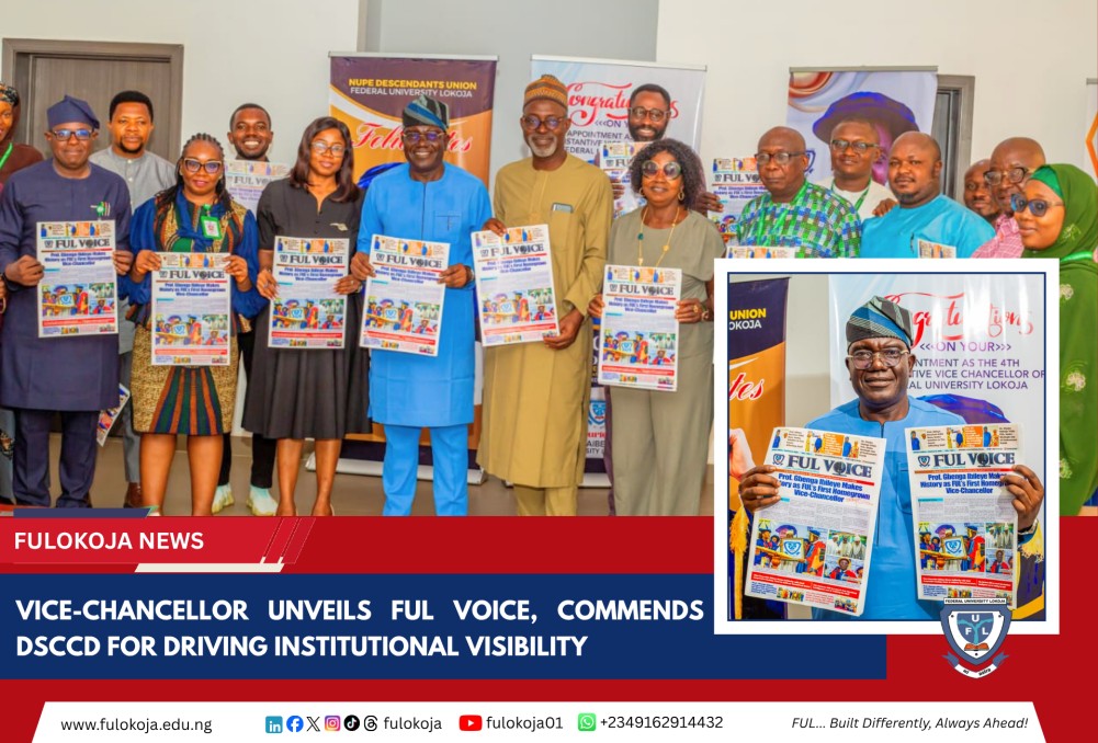 Vice-chancellor Unveils Ful Voice, Commends Dsccd For Driving Institutional Visibility