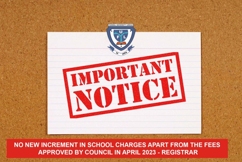 Disclaimer: No New Increment In School Charges Apart From The Fees Approved By Council In April 2023 - Registrar