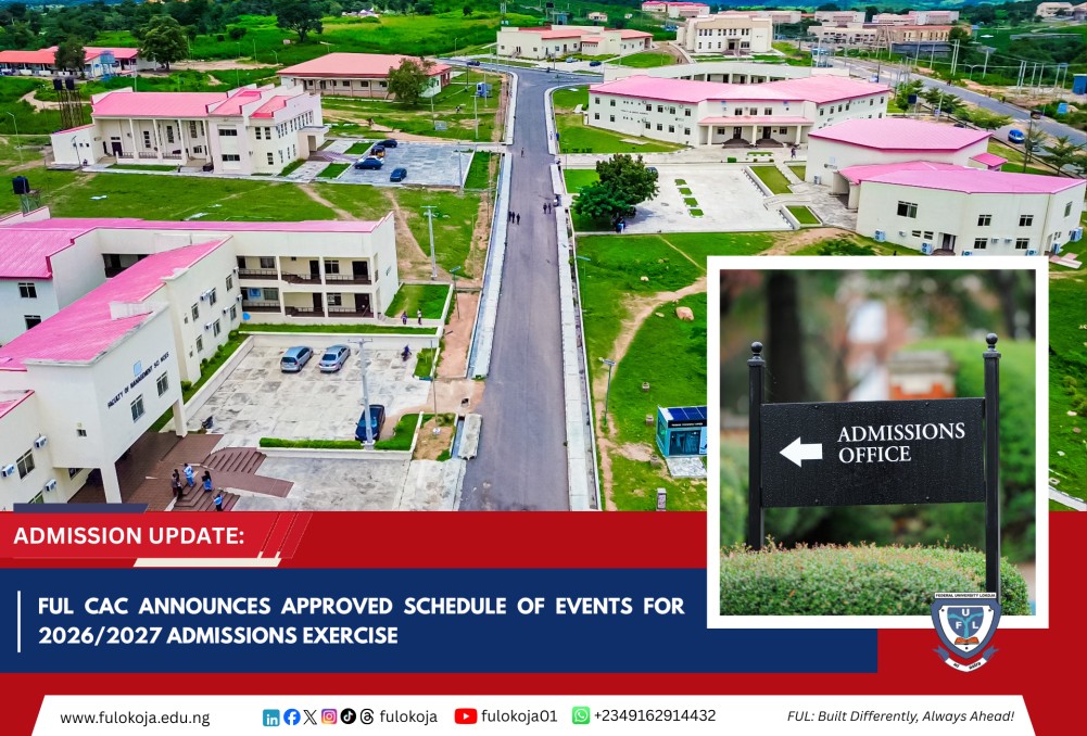 Ful Cac Announces Approved Schedule Of Events For 2026/2027 Admissions Exercise