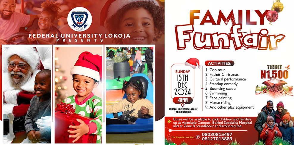 Get Ready For The Most Epic Family Fun Fair Ever At Federal University Lokoja!