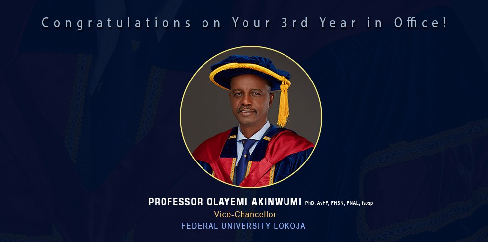 Happy 3rd Year In Office, Dear Vc Prof. Olayemi Akinwumi