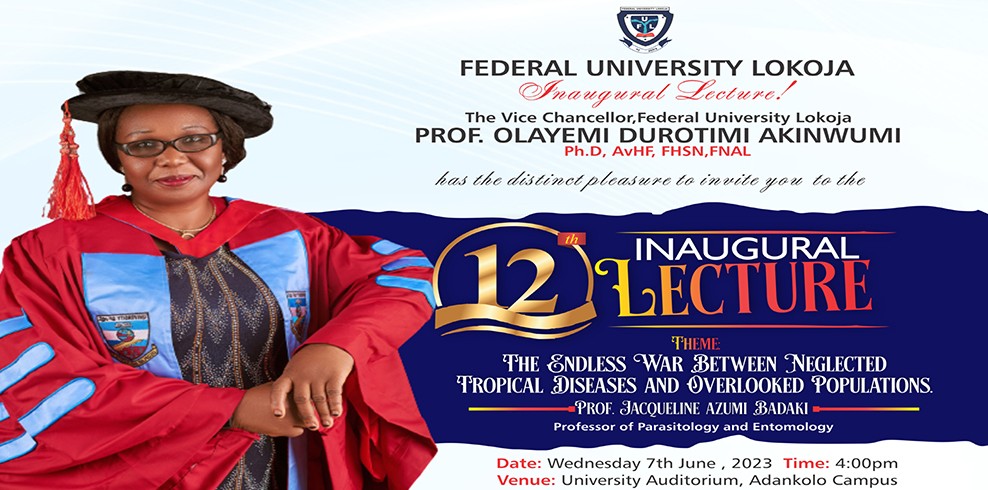 Notice Of 12th Inaugural Lecture To Be Delivered By Prof. Jacqueline Badaki
