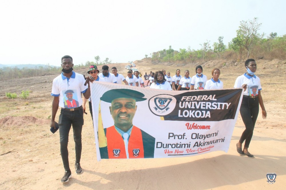 Photo News: Heroic Arrival And Reception Of Ful New Vc, Prof. Olayemi Akinwumi On Monday, 15th February, 2021 At The Felele Campus