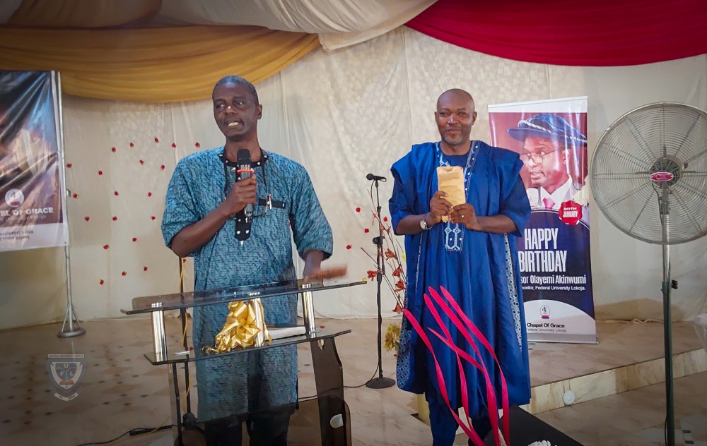Prof. Akinwumi Raises 10m Naira As Personal Support Towards Church Building Project At Birthday Thanksgiving Service