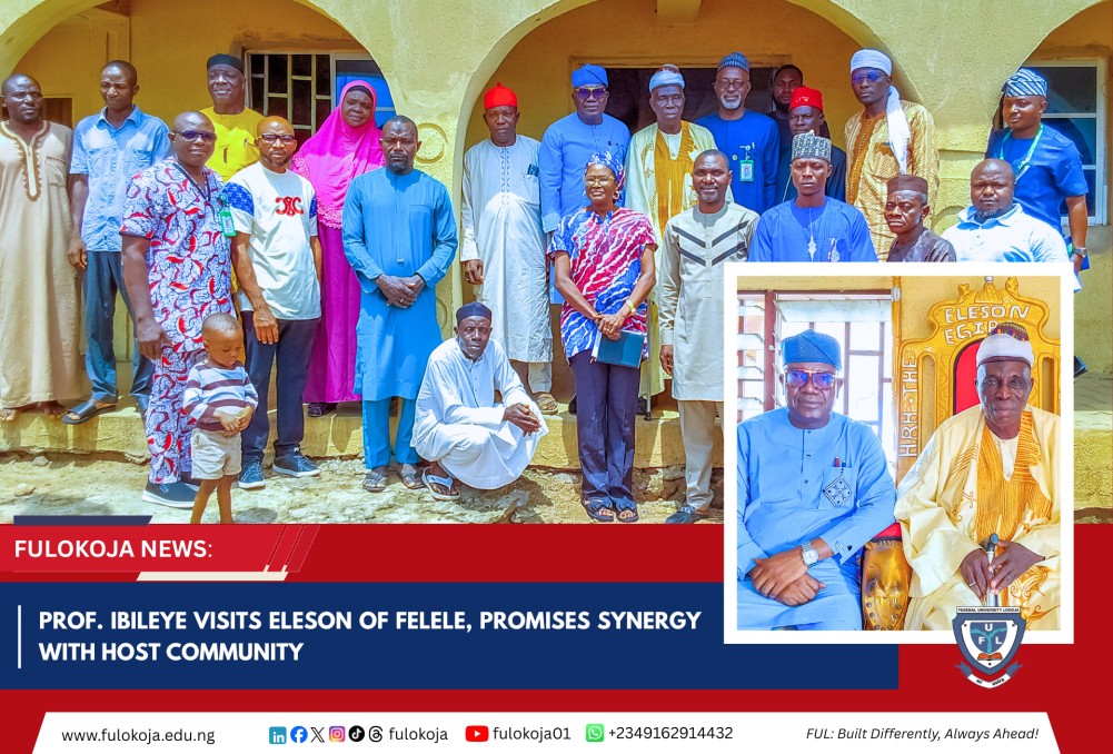 Prof. Ibileye Visits Eleson Of Felele, Promises Synergy With Host Community
