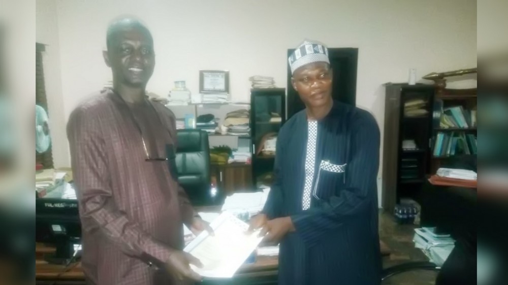 Photo News: Prof. Akinwumi Receives Appointment Letter As The 3rd Vc Of Ful