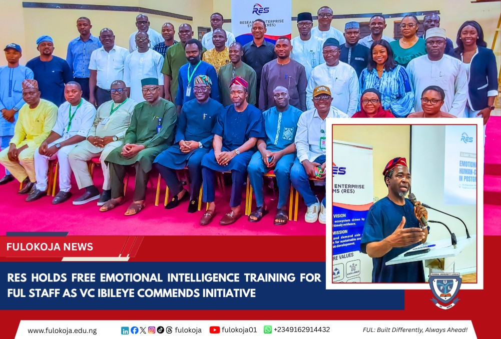 Res Holds Free Emotional Intelligence Training For Ful Staff As Vc Ibileye Commends Initiative