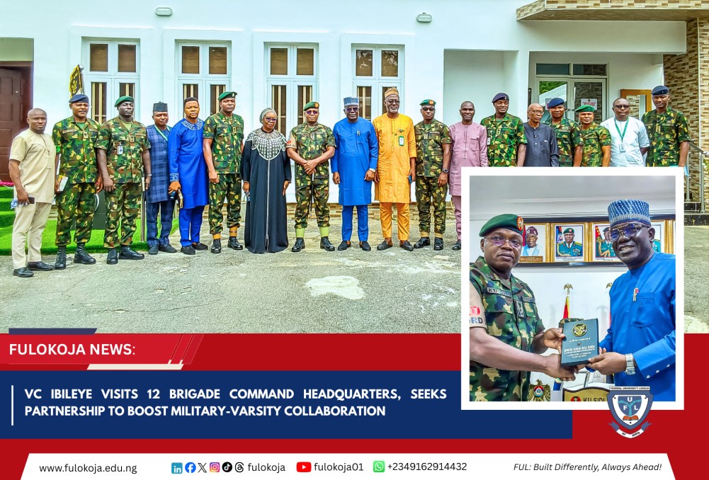 Vc Ibileye Visits 12 Brigade Command Headquarters, Seeks Partnership To Boost Military-varsity Collaboration