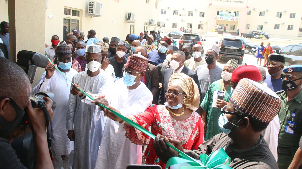 Construction & Furnishing of Departmental Office Block at the Felele Campus - Project Commissioning by the Executive Secretary, National Universities Commission (NUC), Prof. Abubakar Adamu Rasheed represented by the Deputy Executive Secretary (Administration), Mr. Chris Mayaki on 11th February, 2021