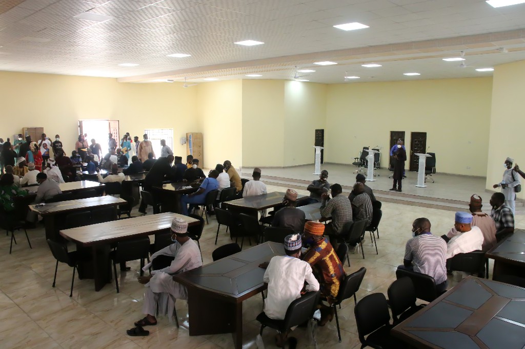 Construction and Furnishing of Students Multi-Purpose Centre at the Felele Campus - Project Commissioning by the Executive Secretary TETFund, Prof. Suleiman E. Bogoro on 11th February, 2021